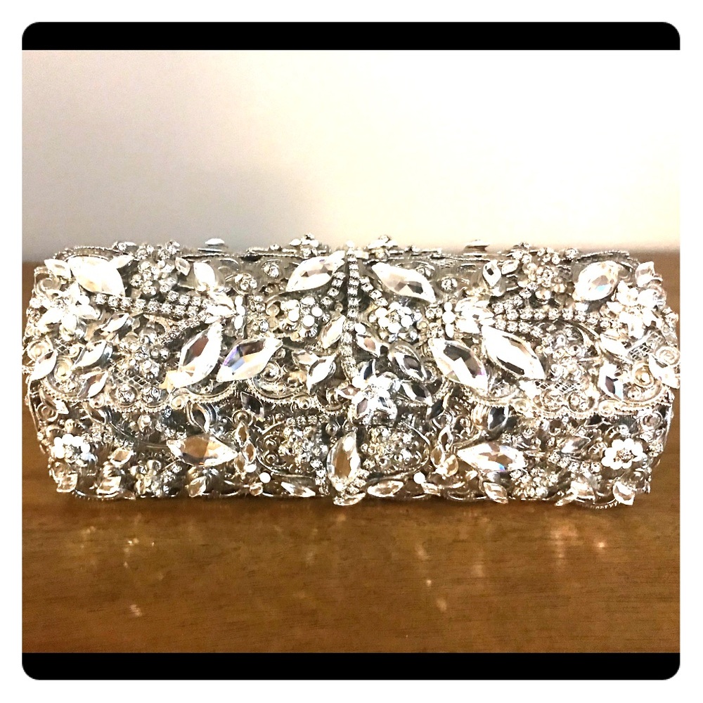 Maria Elena Swarovski crystal clutch